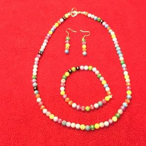 Handmade Multi colored necklace Set